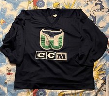 VINTAGE Authentic HARTFORD WHALERS NHL CCM/MASKA AUTHENTIC JERSEY Practice 56