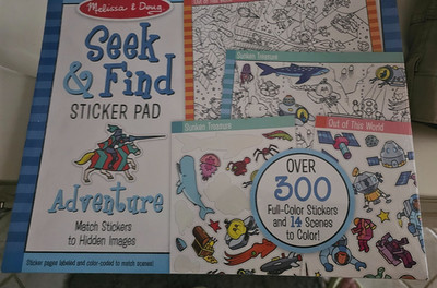 Melissa & Doug Reusable Sticker Pad- Find over 300 stickers and 12 Scene-NIP