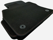 Original Lengenfelder Fußmatten für Seat Leon 5F / ST / FR 2012-2020 + NAHT ROT