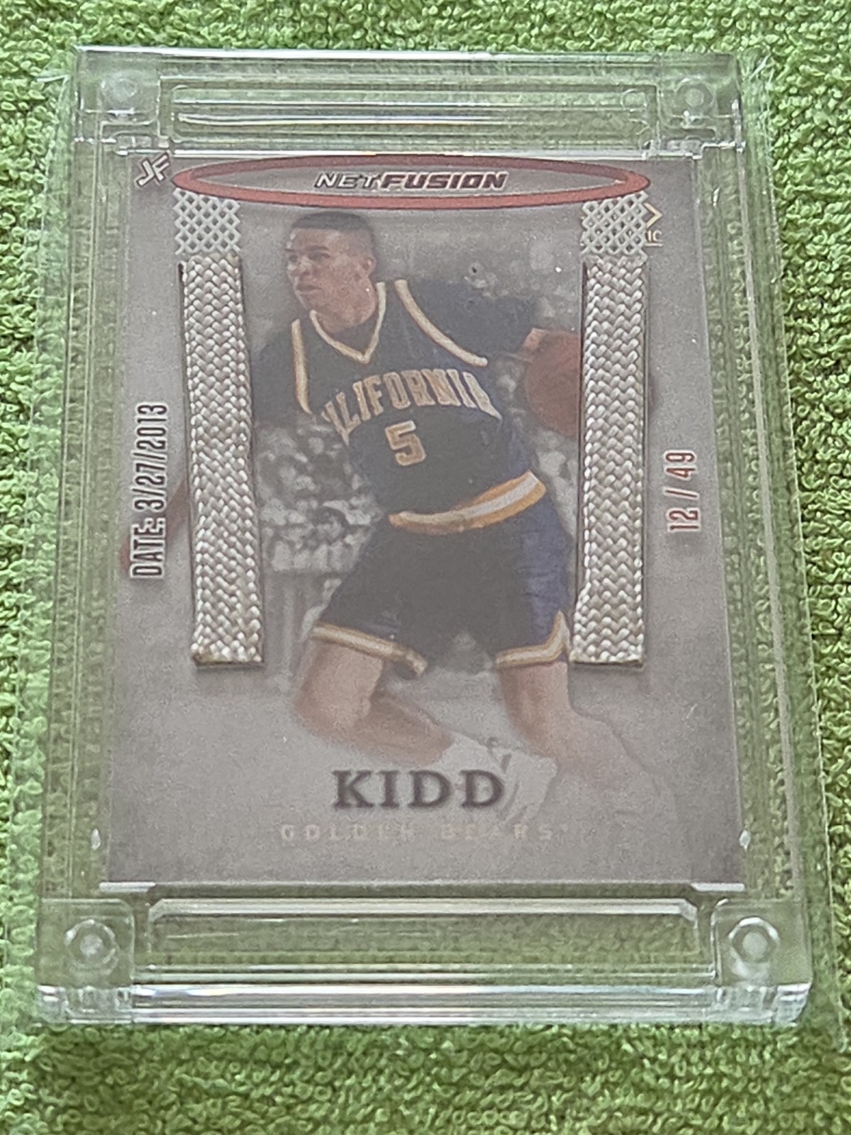 2025 Jersey Fusion HOFer Jason Kidd With Game Used Basketball Net Swatch 12/49 view 9