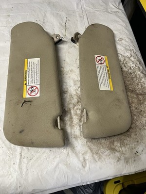 2000-2005 Mitsubishi Eclipse gray interior sun visor pair interior part LH RH X9