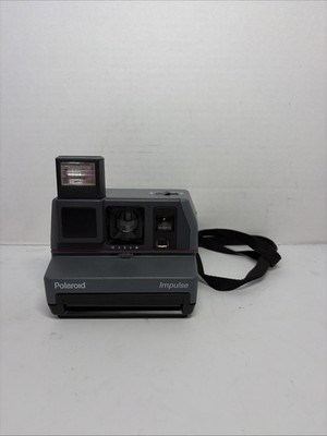 Polaroid Impulse AF 600 Plus Instant Film Camera Grey Vintage 80 s Flash