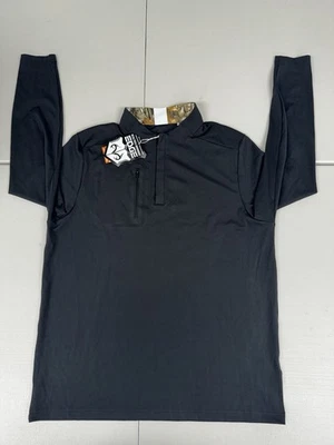 Puma Men's Realtree Golf 1/4 Zip Long Sleeve Pullover Black Shirt Pick Size $130