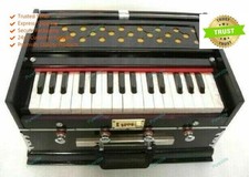 Indian Musical Instrument Harmonium 32 keys 4 Stopper Double Kail Wood Harmonium