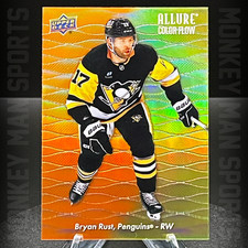 2023-24 Allure - Bryan Rust - COLOR FLOW #CF-7 ORANGE-YELLOW PENGUINS MINT