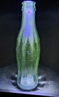Vintage Geensboro NC Coca-Cola Bottle Uranium UV Glow glass Very Nice