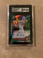 2022 Bowman Chrome Pros. Green REF Liam Spence Auto RC /99 SGC 9.5 w/10 AUTO