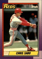 1990 Topps Tiffany #737 Chris Sabo Cincinnati Reds
