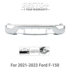 Without Sensor Holes For Ford F-150 2021 2022 2023 New Steel Front Bumper
