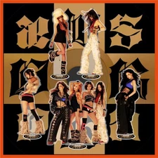 Kpop aespa Dirty Work Acrylic Double-Sided Standee Action Doll Table Decor