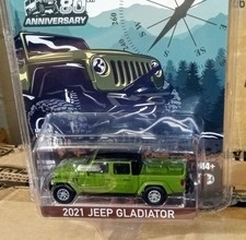 GreenLight 2021 JEEP GLADIATOR Green 1:64 80th Anniversary 