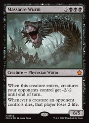Massacre Wurm 714/830 Foil Mythic Foundations