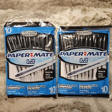 20 Paper Mate 1.2 mm Ballpoint Pens Black Ink Medium, 2006 Ultra Smooth
