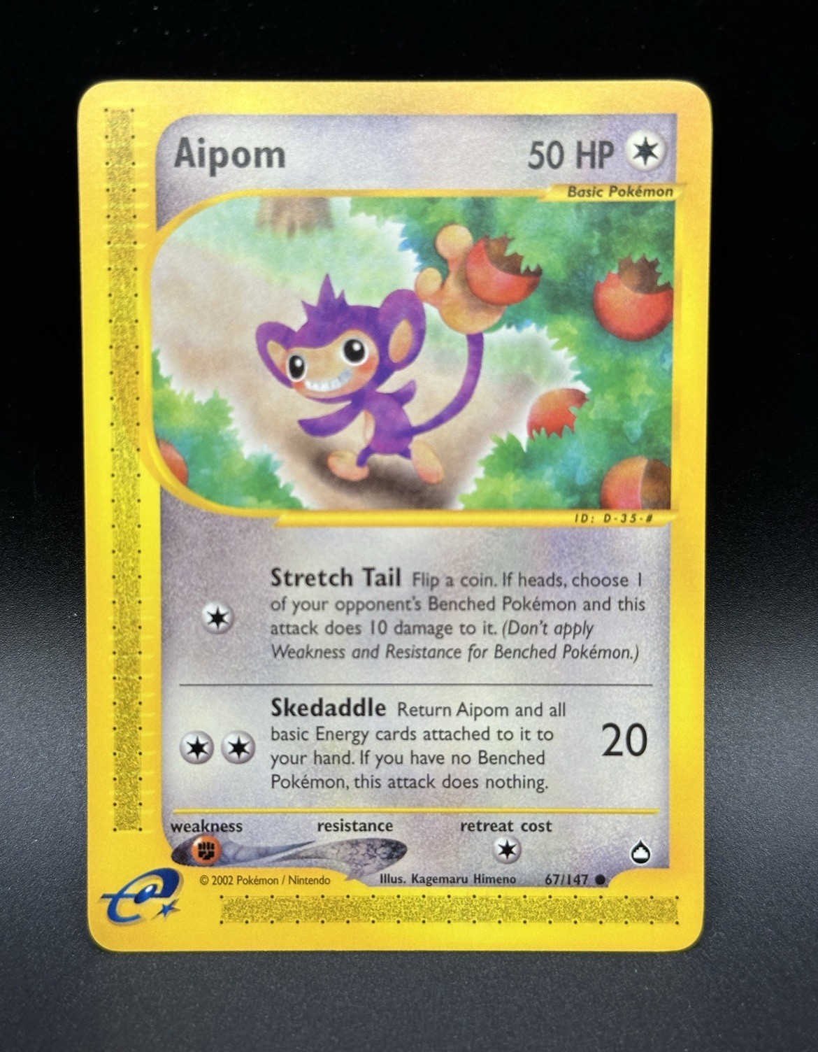 Aipom 67/147 Pokemon Aquapolis NM - 0354