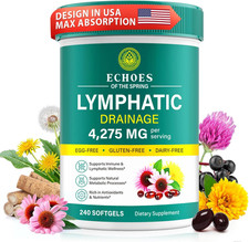 Lymphatic Drainage Supplements, 4275Mg Lymph System Support Supplement for Women