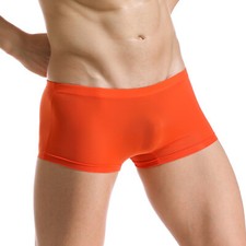 Boxer uomo sexy seta ghiaccio traspirante estivo boxer intimo comodo slip