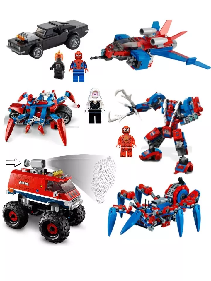 LEGO Spider-Man vehicles*READ DESCRIPTION*  (76114+76150+76115+76174+76173+76148)