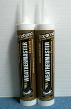 Titebond 44011, Weathermaster Sealant, Flexible Translucent, 9.5 oz. Lot of 2 FS