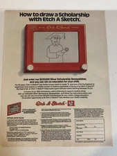 1985 Etch A Sketch Vintage Print Ad Advertisement pa13