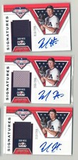 3 Card Lot 2019 panini Stars And Stripes Zack Hess Auto Relic #/299 Det
