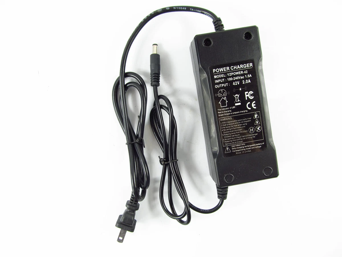 Charger for Self-Balancing Electric Scooter 42V/2A Output Lithium