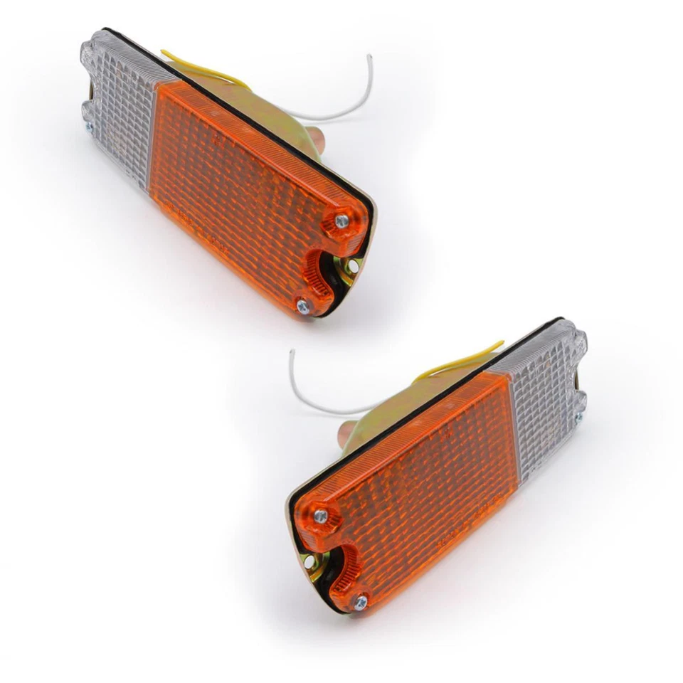 Pair LH RH Front Bumper Light Lamp For Toyota Hilux RN20 RN25 Pickup 1975 - 1977 Foto 3 de 4