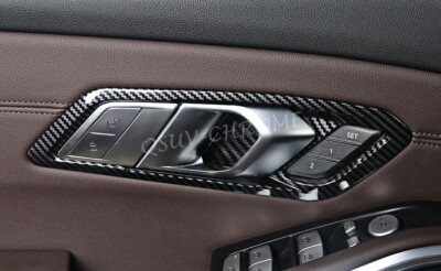 Auto Innentürgriff Set 4-teilig Für BMW 5er G30 G31 2018-2023 Schwarz Carbon