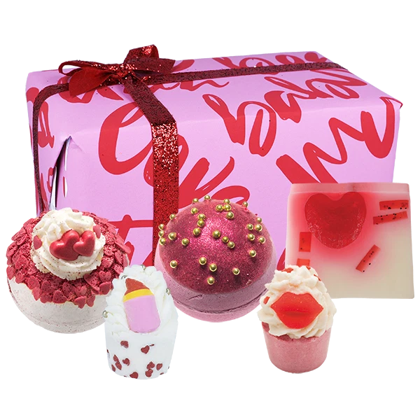 Bomb Cosmetics Christmas Bath Soap Gift Packs | Date Night + Pop Up Card