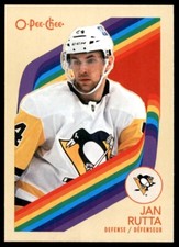 Jan Rutta 2023-24 O-Pee-Chee Retro #281 Pittsburgh Penguins