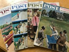 4 Ea Vintage Saturday Evening Posts