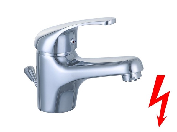 Waschtischarmatur Niederdruck Bad Einhebelmischer Mit Ablaufgarnitur Chrom-image