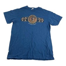 Vintage Blue Petrified Forest National Park Aztec shirt Men's sz M