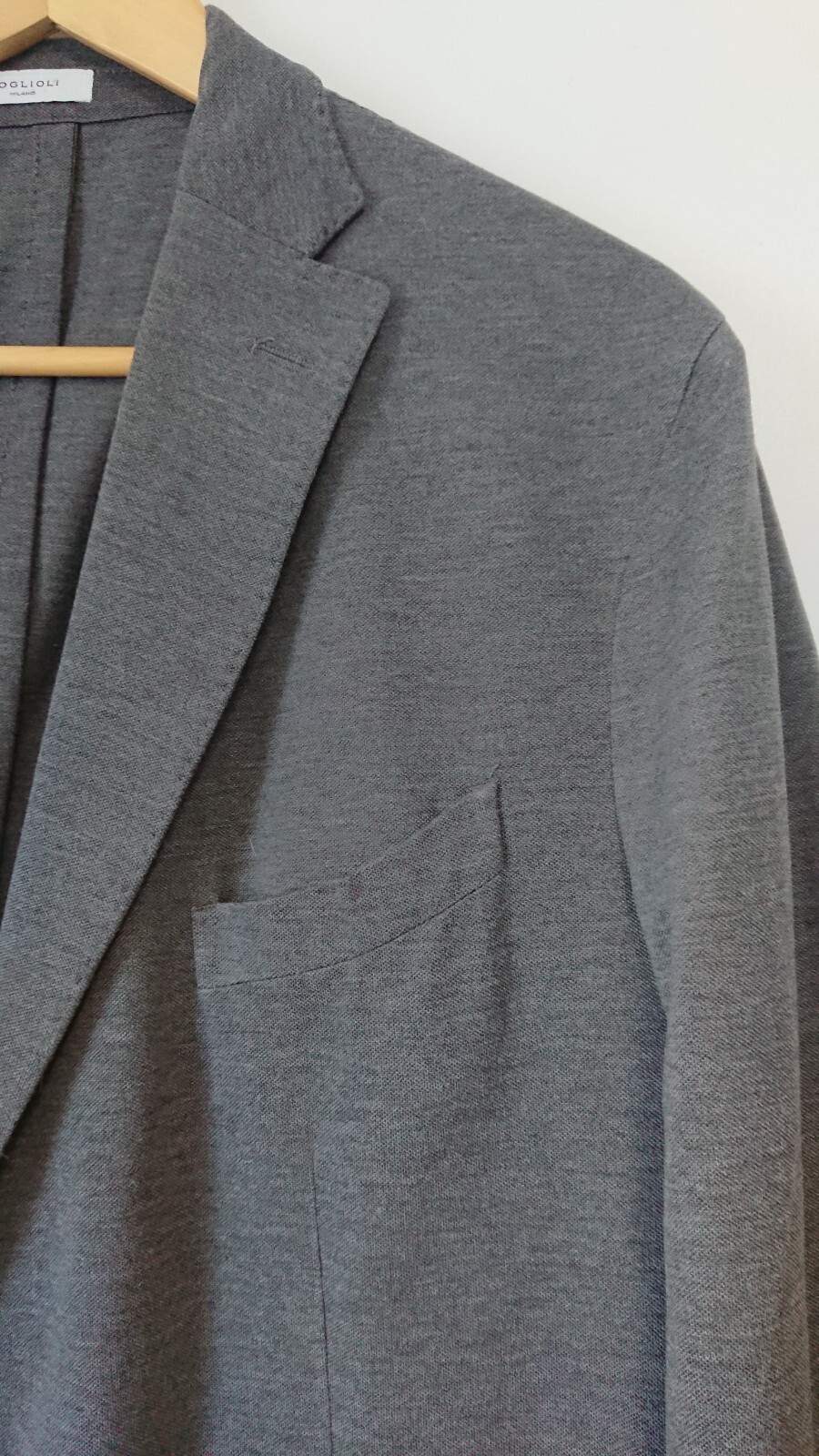 Boglioli Men Single-Breasted 100percent Cotton GREY Blazer. SIZE 54 IT. VGC. RRP €649 image 4
