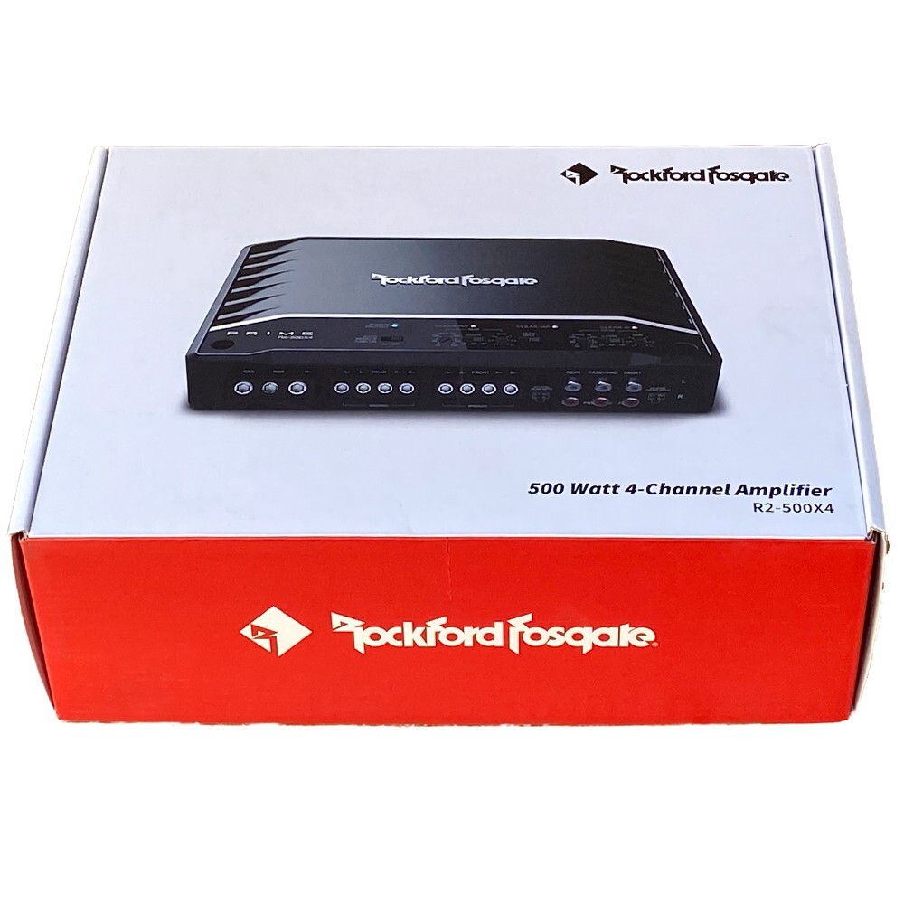НОВЫЙ 4-канальный усилитель Rockford Fosgate Prime мощностью 500 Вт 75 Вт RMS x 4 при 4 Ом 61990₽