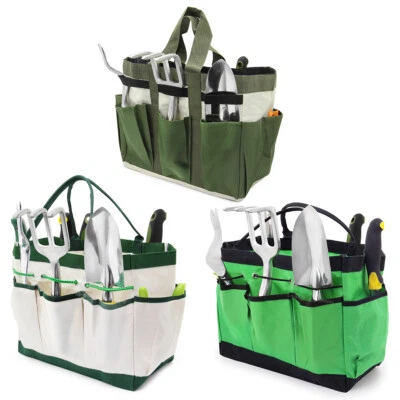 Garden Tool Bag 8 Pockets Tool Storage Organiser Tote DIY Kit Gardener's Choice