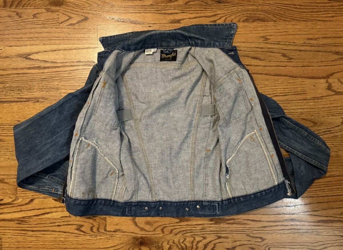 Authentic 60s 70s Vintage WRANGLER Blue Bell 24MJZ Denim Authentic 60s 70s Vintage WRANGLER Blue Bell 24MJZ Denim