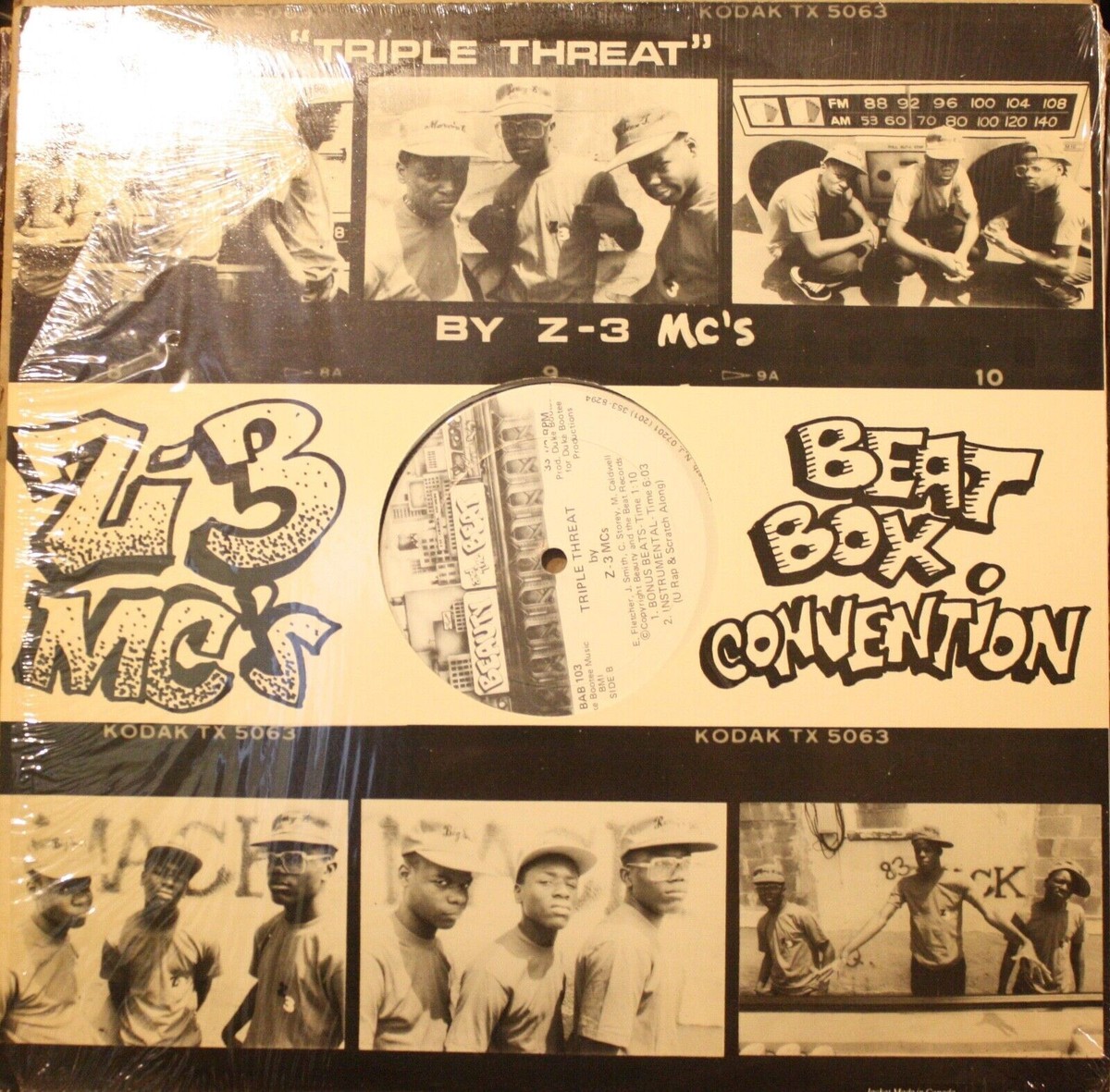 Z-3 MC's *TRIPLE THREAT* 80's Hip Hop 12