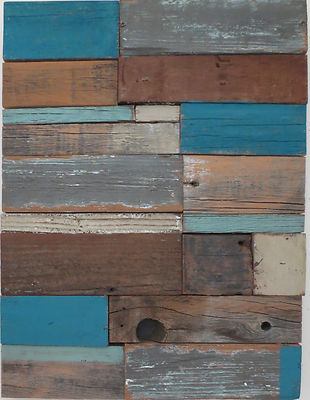 wall barnwood wood rustic turquoise decor reclaimed blue gray