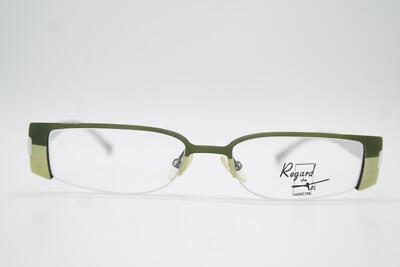 Brille Regard de TOI ohne Grün Silber Halbrand Brillengestell eyeglasses Neu