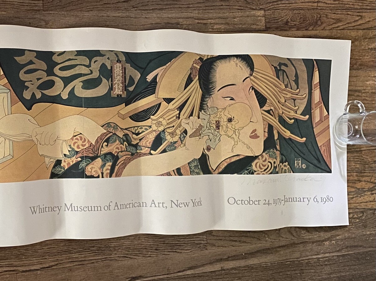 アート・デザイン・音楽 Treasures of the American RARE SIGNED MASAMI TERAOKA WHITNEY MUSEUM OF AMERICAN ART PRINT