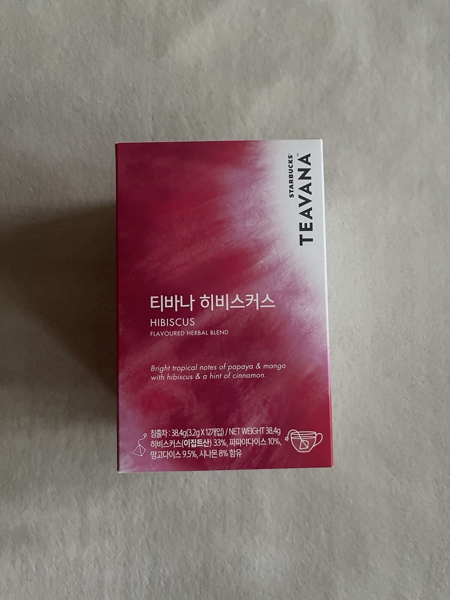 Starbucks Teavana Hibiscus Flavoured Herbal Tea Bag Blend 3.2g