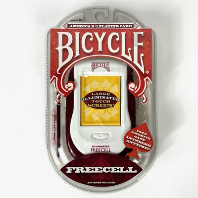 Bicycle Freecell Illuminated Touch Screen Handheld Travel Game Techno Source