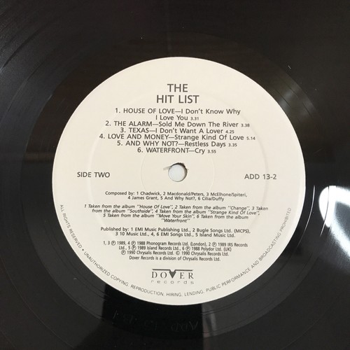 THE HIT LIST - VARIOUS ARTISTS UK Vinyl Compilation Album. Dover, 1990. NEW - Picture 8 of 10