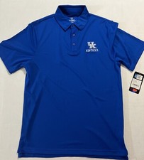 University Of Kentucky Wildcats Polo Shirt Men’s SM Royal Blue Golf Casual New