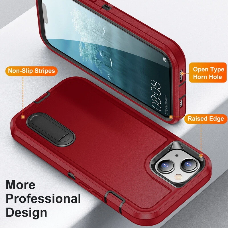 Phone Case For iPhone 16 15 14 13 12 11 Pro Max Full Body  Shockproof Hard Cover - Image 3 of 4