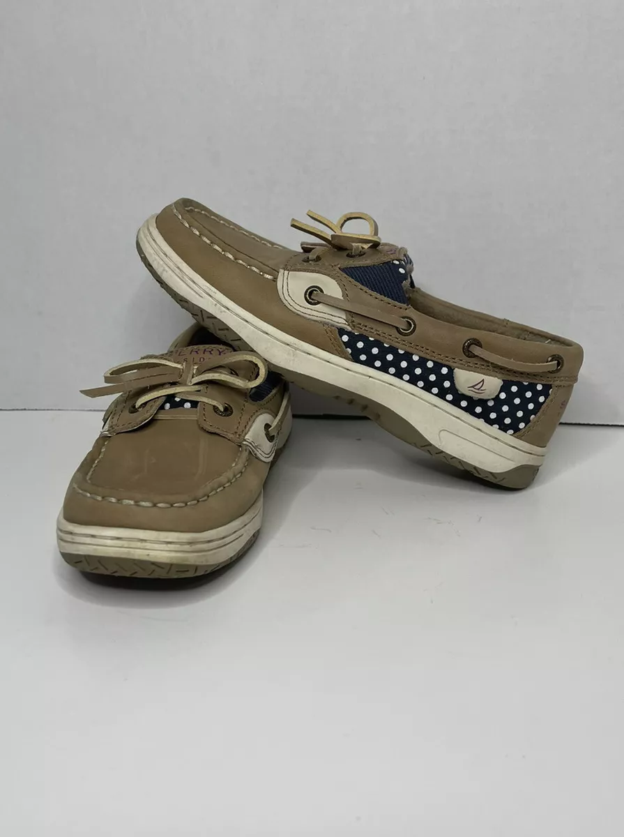 Girl Youth Sperry Leather Topsider Butterflyfish Pink Shoe Size 2m