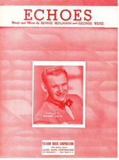 Sheet Music Echoes Sammy Kaye 1949 Bennie Benjamin and George Weiss