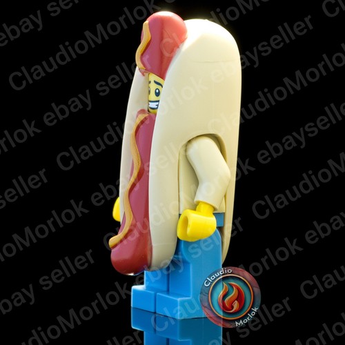 ⭐ LEGO Hot Dog Man Minifigure col208 Serie 13 71008 col13-14 - Imagen 5 de 6