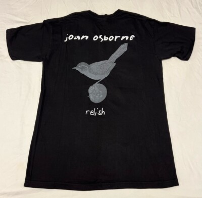 Jackson Raitt Bruce 1990年チャリティーコンサートシャツ Vintage Joan Osborne Relish 1996 T-Shirt Men's L Rock Album