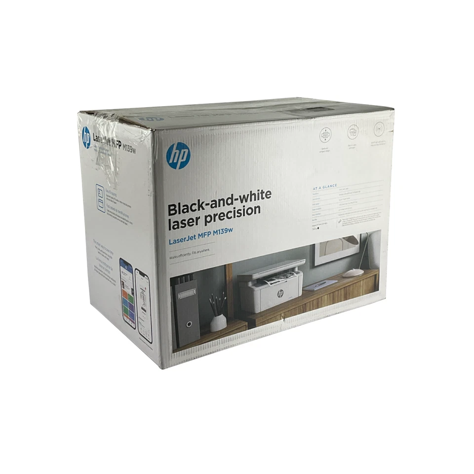 HP MFP m139w 7MD70F LaserJet Wireless All-in-One Laser Printer with Toner - Image 2 of 2